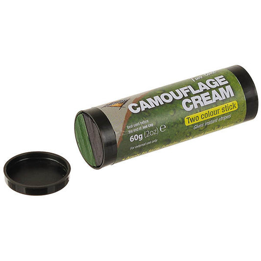 Stick de maquillage camouflage, 60 g, 2 tons noir/olive 