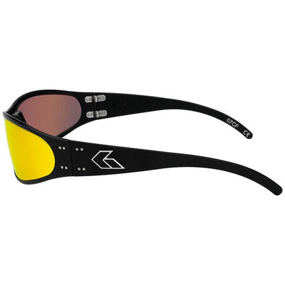 GATORZ Sonnenbrille WRAPTOR verspiegelt (Black/Smoked/sunburst)