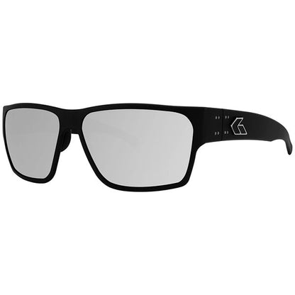 GATORZ Sonnenbrille DELTA polarisiert (Matte Black / Smoke Polarized w/ Chrome Mirror)