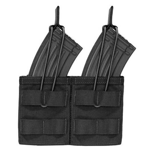 Double MOLLE Open AK 7.62mm Mag / Bungee Retention- 2 Mag, black