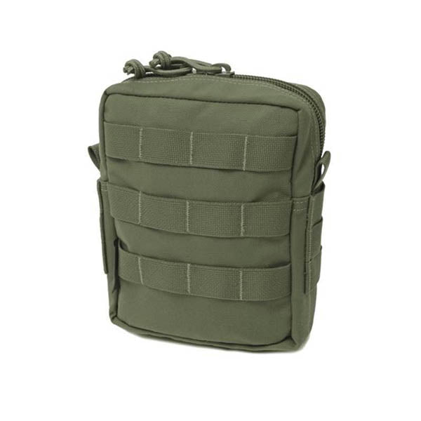 Medium MOLLE Utility Pouch Zipped, OD green