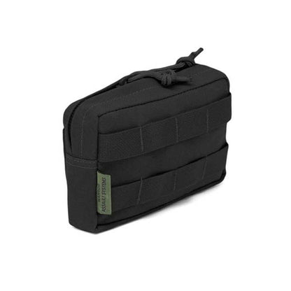 Small Horizontal MOLLE Pouch Zipped, black