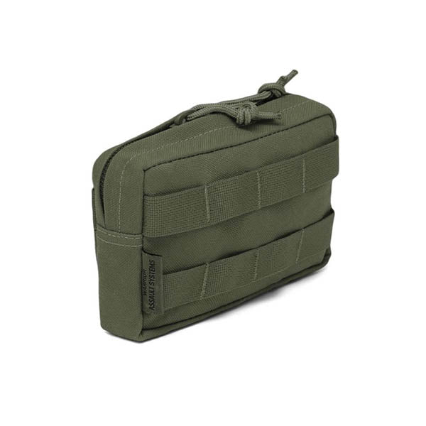 Small Horizontal MOLLE Pouch Zipped, OD green