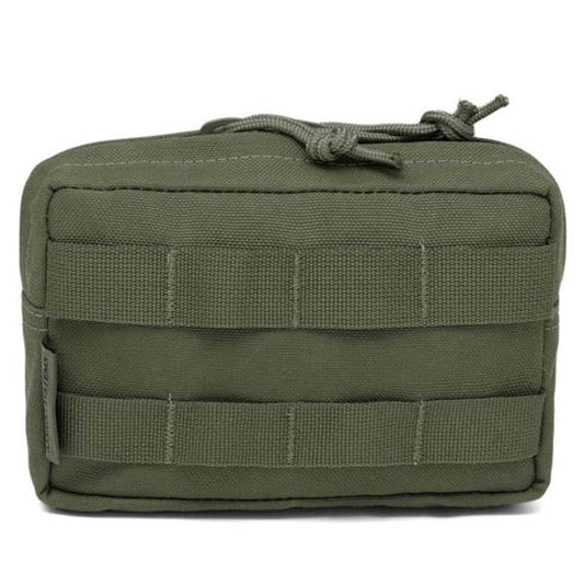 Petite pochette MOLLE horizontale zippée, OD vert