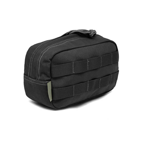 Medium Horizontal MOLLE Pouch Zipped, black