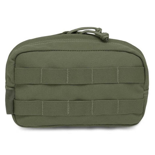 Medium Horizontal MOLLE Pouch Zipped, OD green