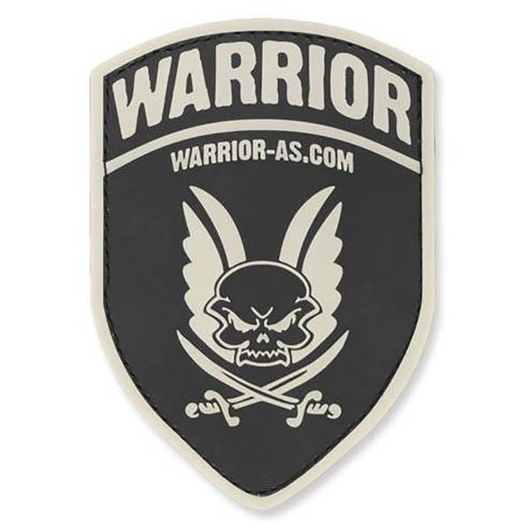 Morale Patches RUBBER LOGO SHIELD, black