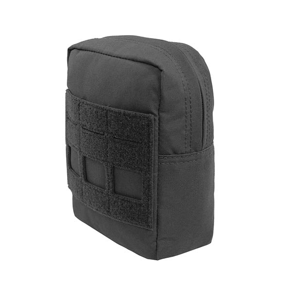 Laser Cut Small Vertical Utility Pouch, black