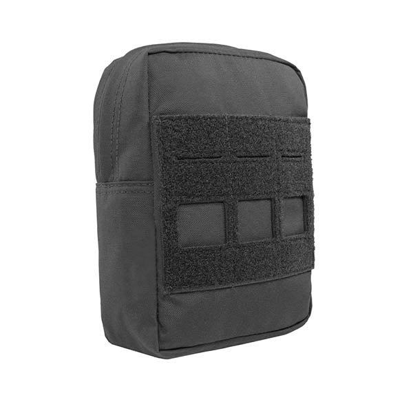 Laser Cut Small Vertical Utility Pouch, black