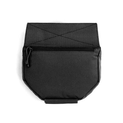 Drop Down Velcro Utility Pouch, black