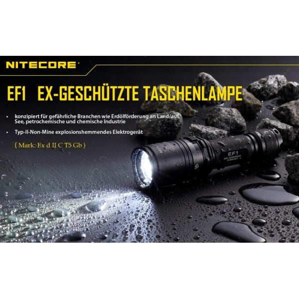 taktische LED-Taschenlampe EF1, 830 Lumen, ohne Akku