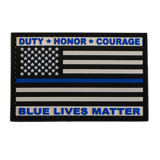 Morale Patch / Klett-Patch - US FLAG BLUE LINE BLUE LIVES MATTER