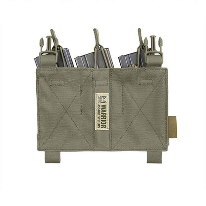 Magazintasche TRIPLE MOLLE OPEN POUCH, Bungee Retention-3 Mag, OD green