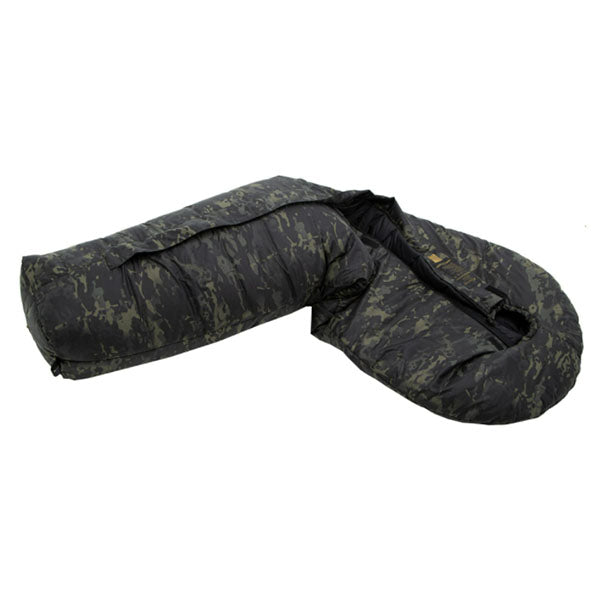 Kunstfaserschlafsack DEFENCE 4, multicam/black, Grösse M, Reissverschluss mittig