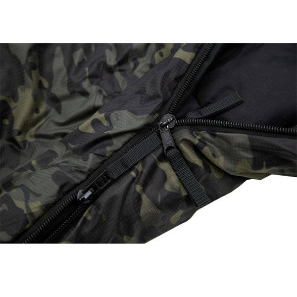 Sac de couchage en fibres synthétiques TROPEN, multicam noir, taille L