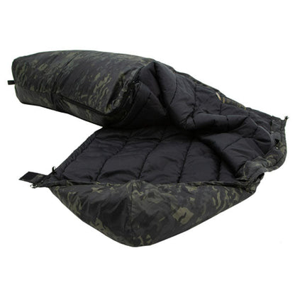 Sac de couchage en fibres synthétiques TROPEN, multicam noir, taille L