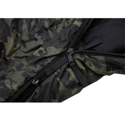 Sac de couchage en fibres synthétiques TROPEN, multicam noir, taille M