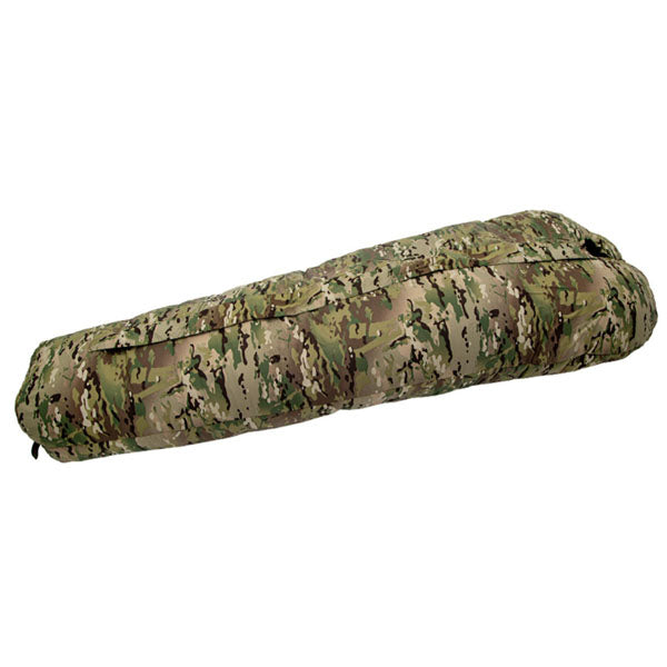 Sac de couchage en fibres synthétiques DEFENSE 4, multicam, taille L, fermeture éclair au milieu