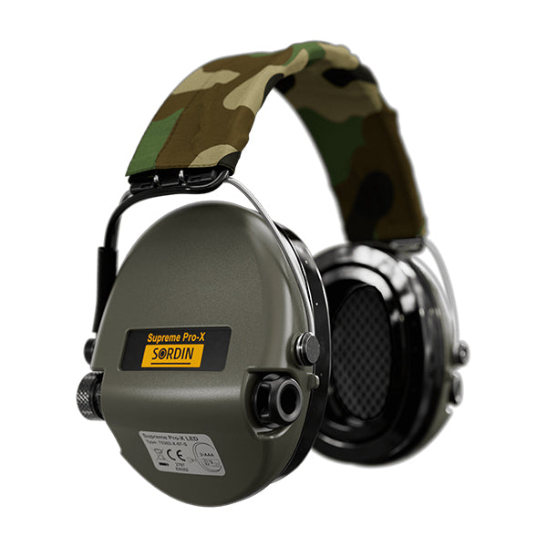 SORDIN Gehörschutz SURPREME PRO-X LED, Headband, camo-green