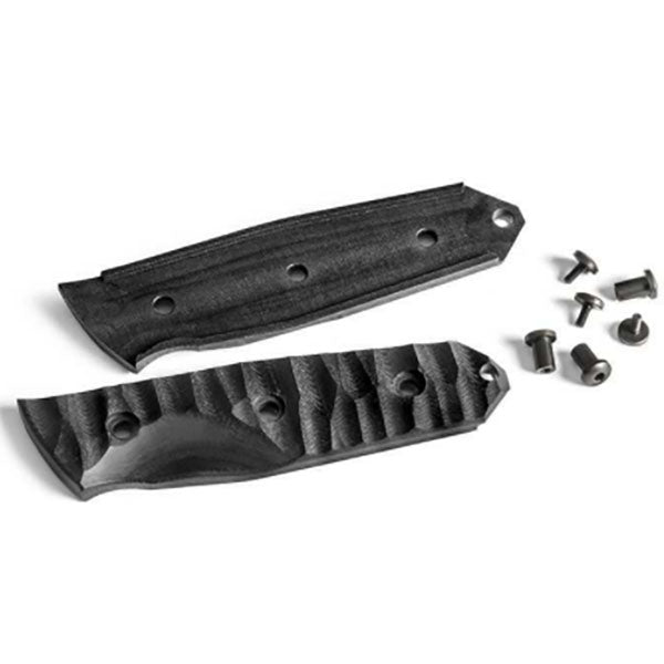 Couteau tactique TB-OUTDOOR MARAUDEUR G10, meulage lisse, noir