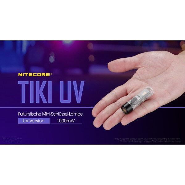 NITECORE TORCHE LED TIKI UV, 1 000 mW (batterie incluse)