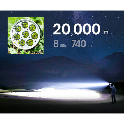 LED-Suchscheinwerfer SAINT TORCH 31, 20'000 Lumen (inkl. Akku)