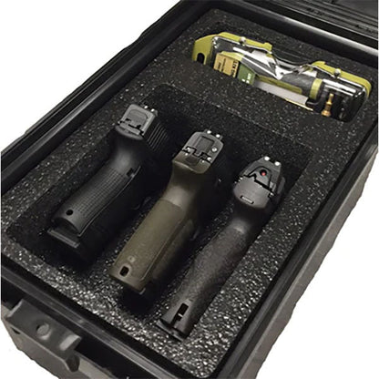 Tactical Pistol Handgun Case 3 Guns, black