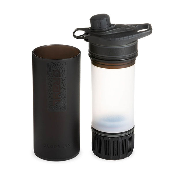 Wasserfilter GEOPRESS PURIFIER BOTTLE, 0.7L, covert black