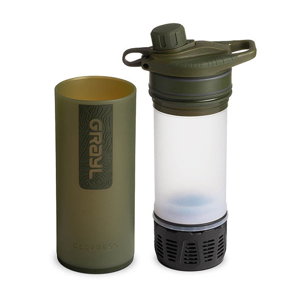 Wasserfilter GEOPRESS PURIFIER BOTTLE, 0.7L, olive drab