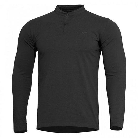 Henley Shirt ROMEO 2.0, black