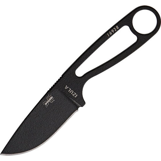 Neck-Knive IZULA, Glattschliff, black