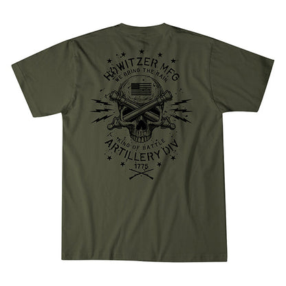 T-shirt ARTILLERY DIVISION, surplus vert