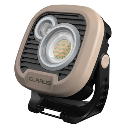 Lampe de camping LED WL3, 1 500 lumens (batterie incluse), beige