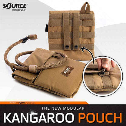 SOURCE, taktische Trinktasche KANGAROO 1L, black