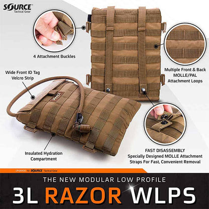 SOURCE, taktische Trinktasche RAZOR 3L, multicam