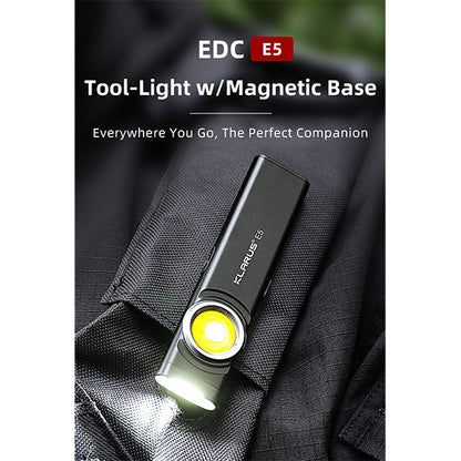 EDC LED-Lampe E5, 470 Lumen, (inkl. Akku), black