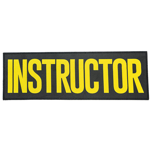 Badge Velcro INSTRUCTEUR, 100x300mm, jaune