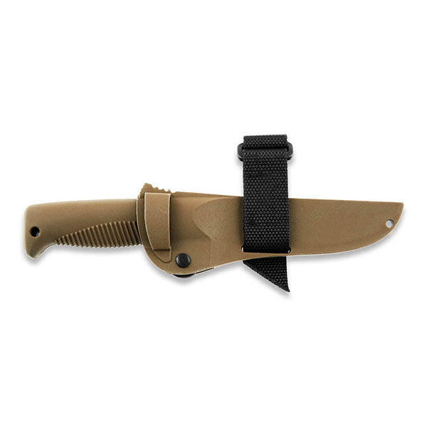 Couteau outdoor M07 RANGER PUUKKO, fourreau composite coyote