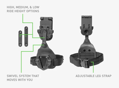 Kit de pattes pivotantes, compatible avec tous les supports QDS 