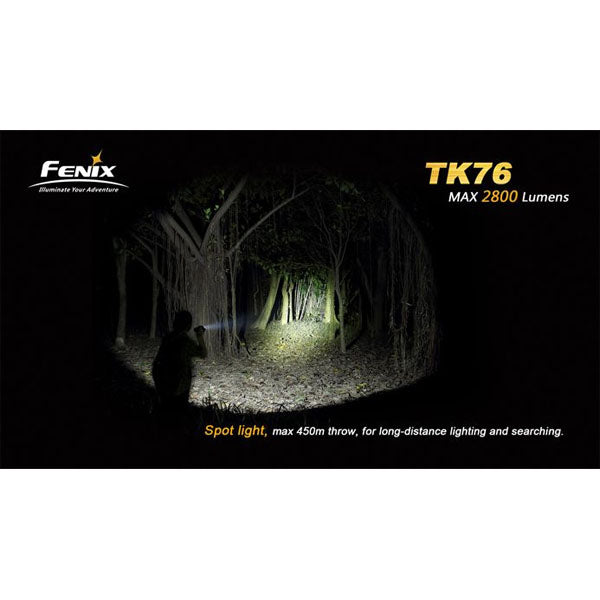 FENIX : lampe de poche LED TK76, 2 800 lumens, sans piles