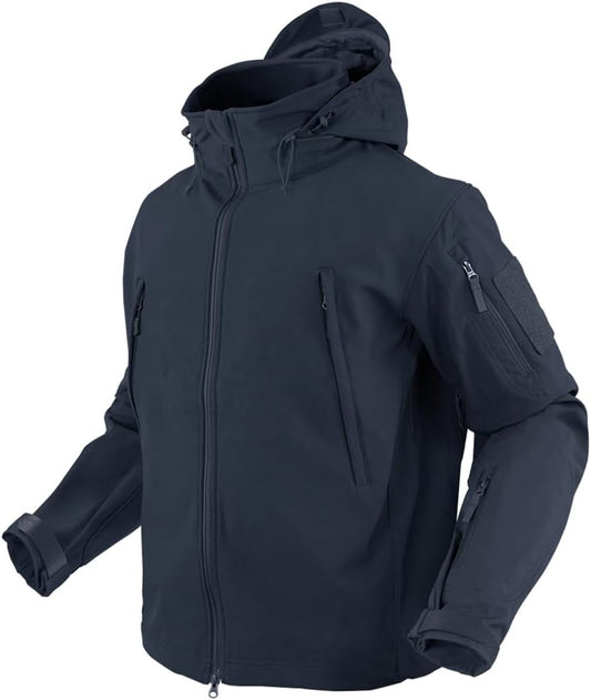 CONDOR OUTDOOR Softshell Jacke SUMMIT 602, navy (mit Kapuze)