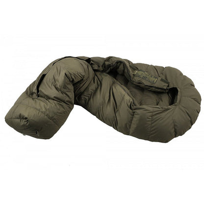 Sac de couchage en duvet XP DOWN 1000, olive, taille M, fermeture éclair au milieu