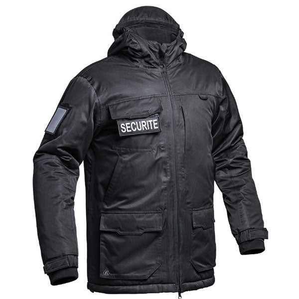 A10, Parka Hardshell WF 150 SECU-ONE FLAP SECURITE, noir