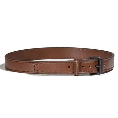 BIGFOOT GUNBELT, stabiler Ledergurt 14oz LEATHER GUN BELT, Steel Core, braun