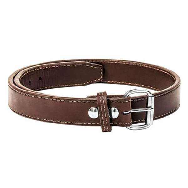 BIGFOOT GUNBELT, stabiler Ledergurt 14oz LEATHER GUN BELT, Steel Core, braun