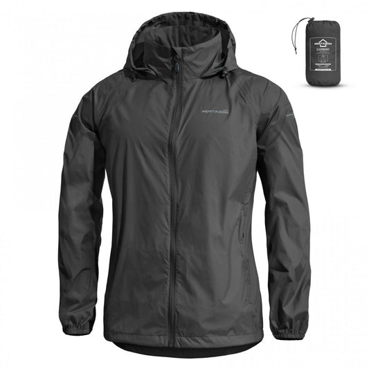 Cloudburst Women's Rain Jacket, black