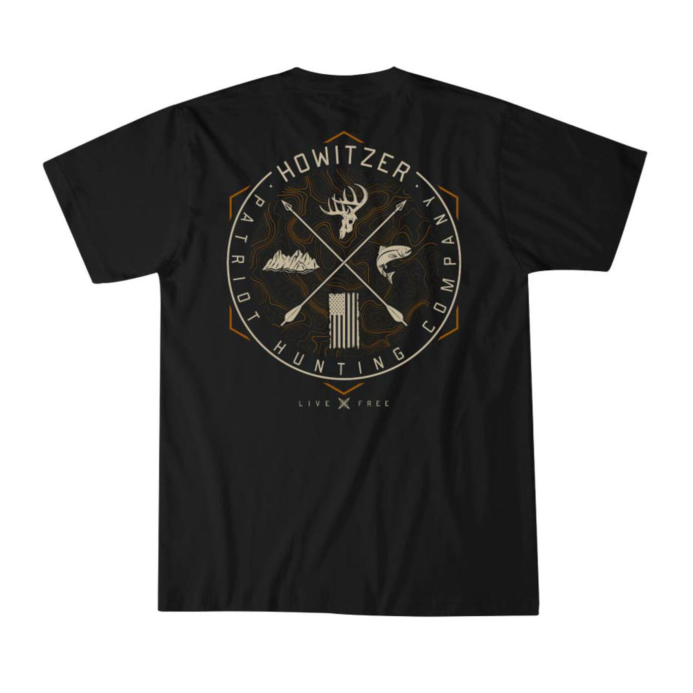 T-shirt WILDERNESS SS TEE, noir