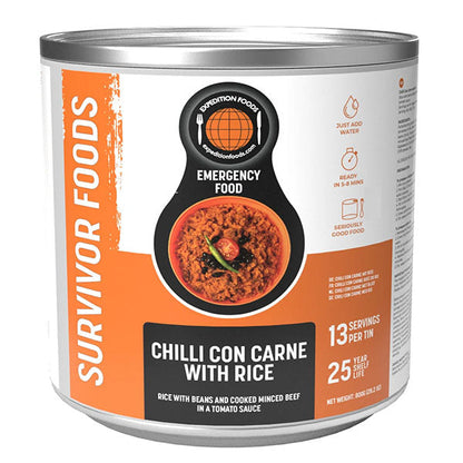 Chili Con Carne avec riz, 13 repas [sans gluten et sans produits laitiers]