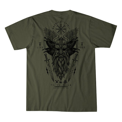 T-shirt VALHALLA NIGHT, surplus vert