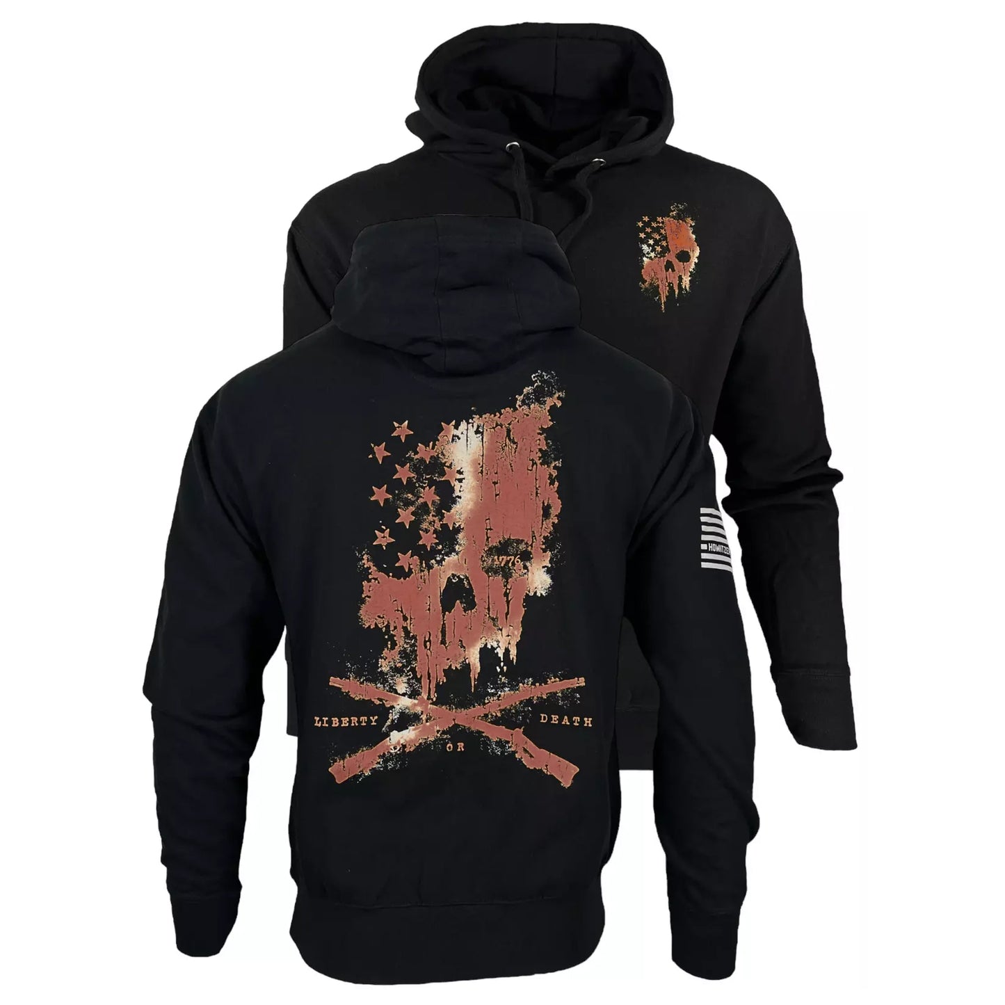 Hoodie LIBERTY FORGED PAINT, black